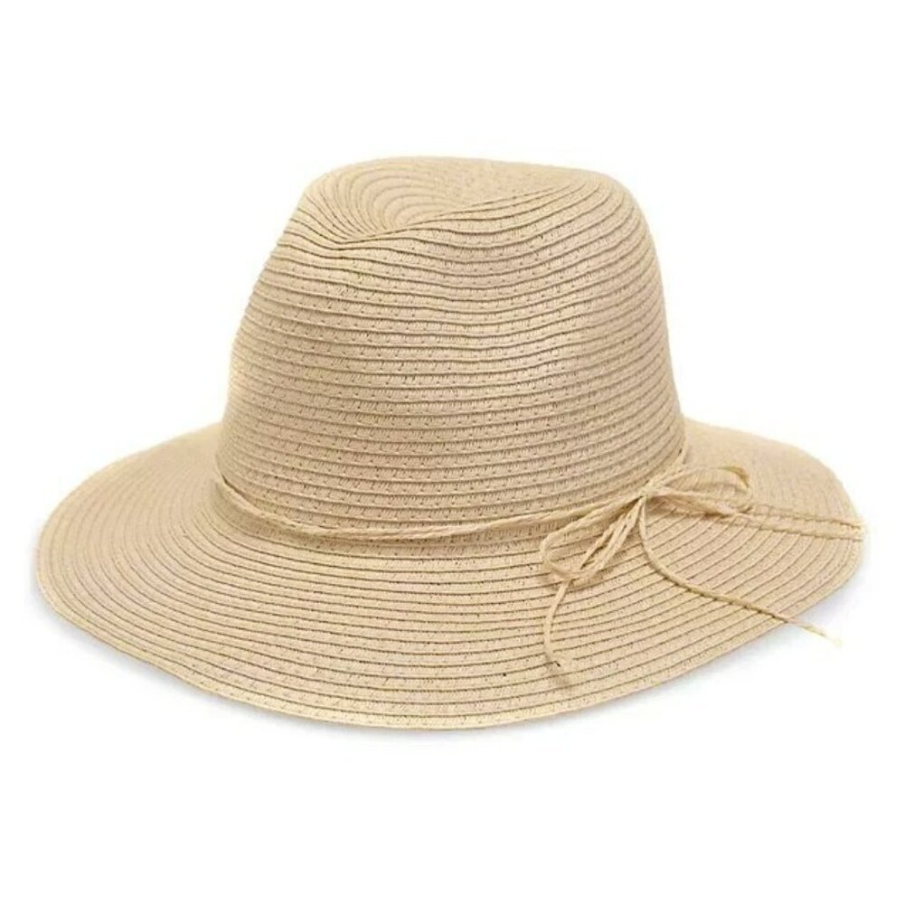 Style & Co Women's Basic Straw Panama Hat Natural O/S (MSRP $39)